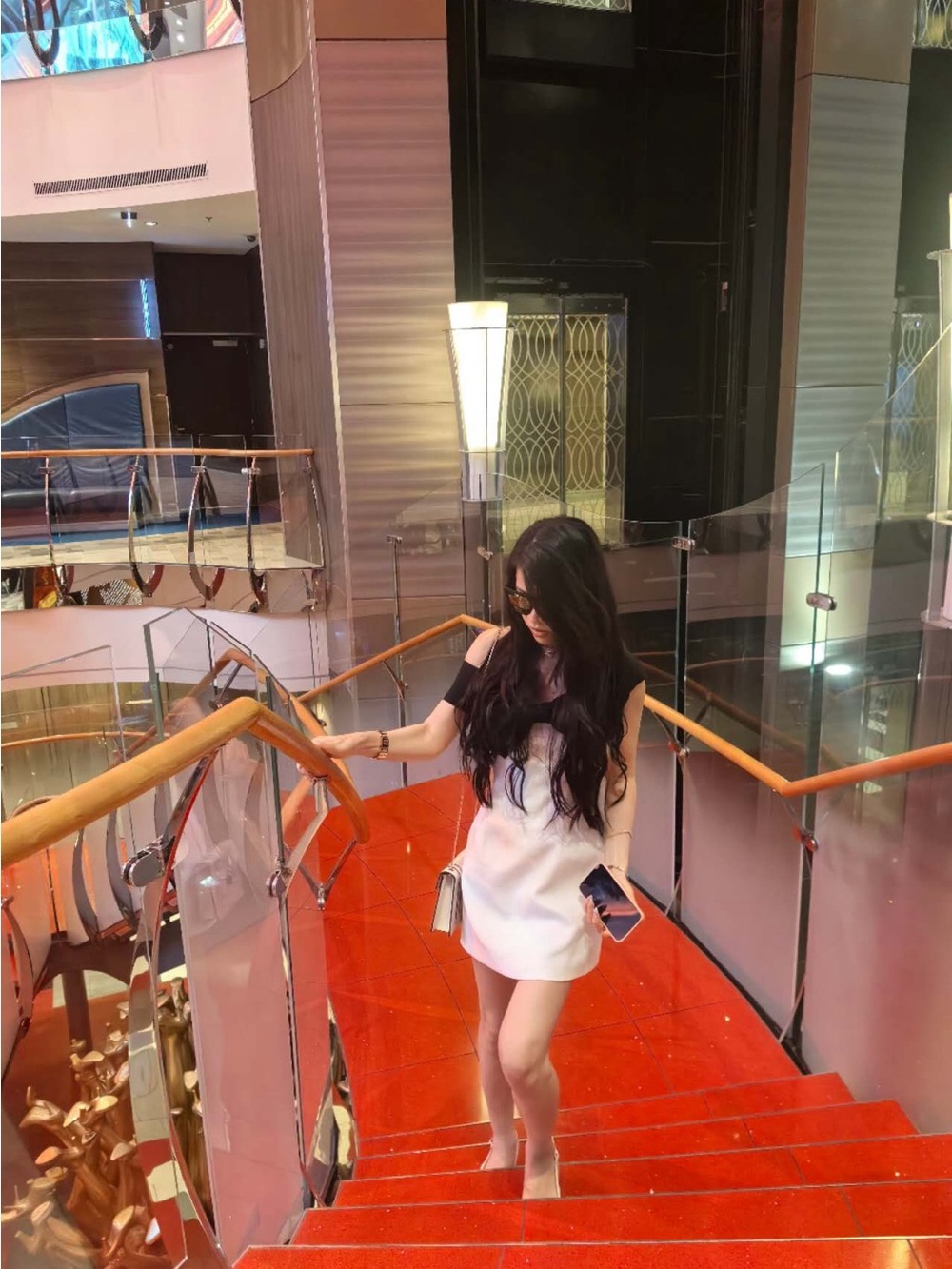 White Mini Dress with Cutout Shoulder Detail